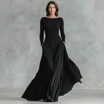 Taillenglättendes Maxi-Kleid — Müheloser Tragekomfort, schmeichelhafte Silhouette Damen