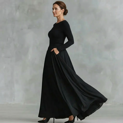 Taillenglättendes Maxi-Kleid — Müheloser Tragekomfort, schmeichelhafte Silhouette Damen