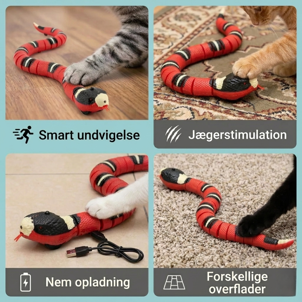 SnakeChase – Interaktivt Slange Kattelegetøj