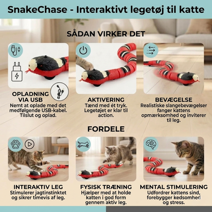 SnakeChase – Interaktivt Slange Kattelegetøj