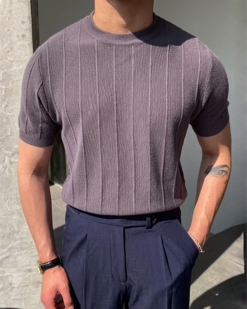 Cannes | Comfortable Ribbed T-Shirt