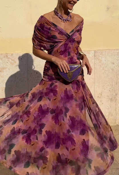 Alora | Elegant V-Neck Dress