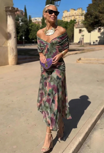 Alora | Elegant V-Neck Dress