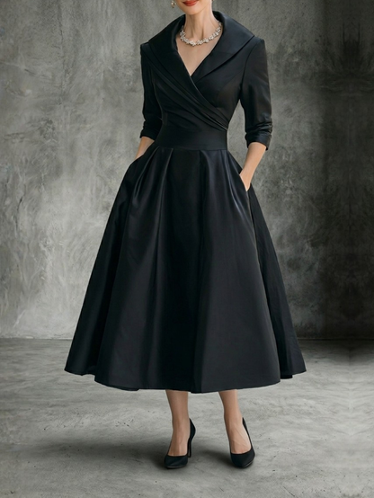 Camelia | Rochie midi din satin