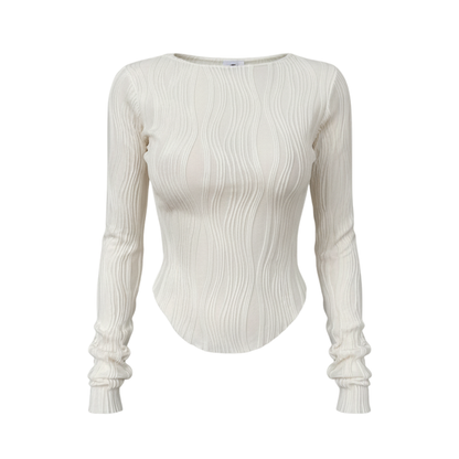 Long Sleeve Cropped Shirt