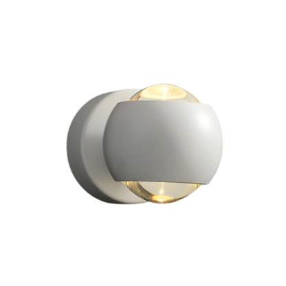 Moderne, drehbare LED-Wandleuchte aus Messing