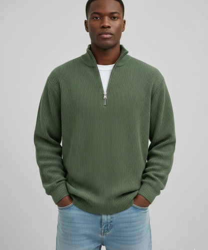 LAURENT MONACO | PULL ZIPPÉ CHALEUR LÉGÈRE POUR HOMMES