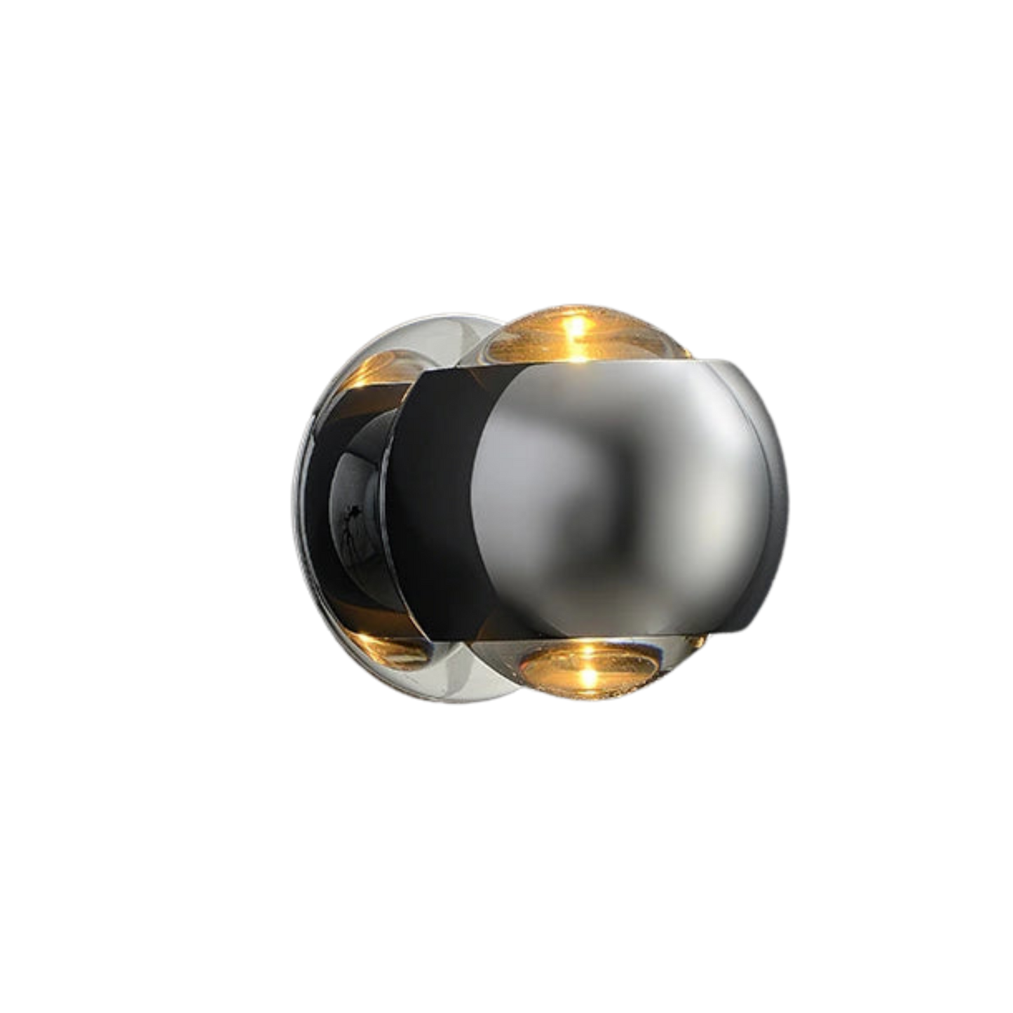 Moderne, drehbare LED-Wandleuchte aus Messing