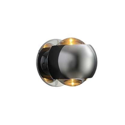 Moderne, drehbare LED-Wandleuchte aus Messing