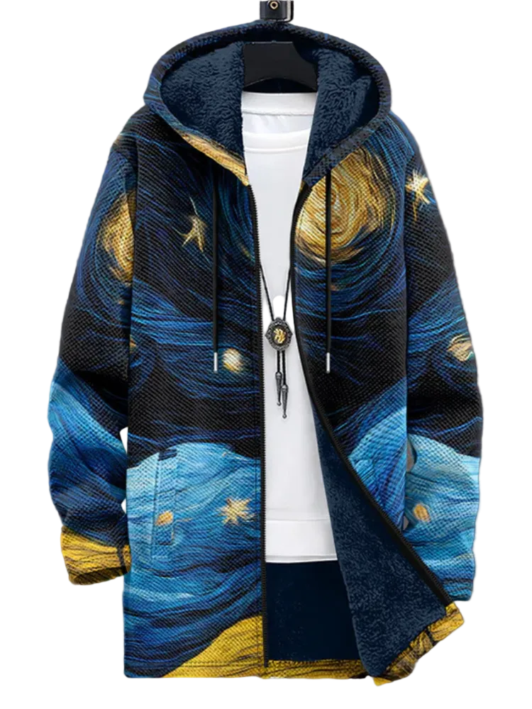 Víctor | Unisex-Kapuzenjacke, inspiriert von luxuriöser Kunst