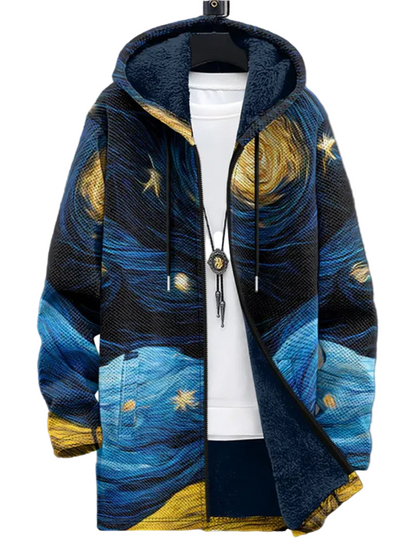 Víctor | Unisex-Kapuzenjacke, inspiriert von luxuriöser Kunst