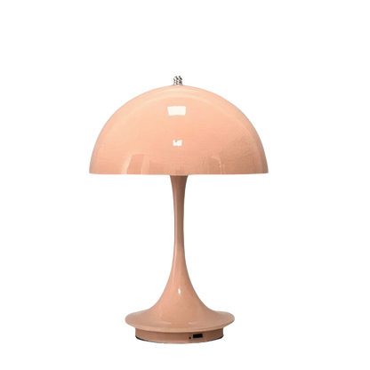 Pilz Tischlampe LED dimmbar Touch, Kabellose Tischleuchte