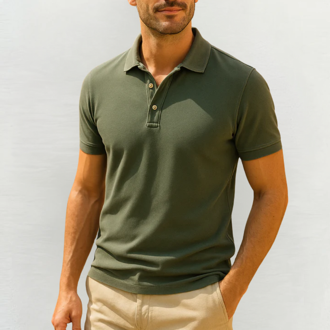 Polo Élégant Homme en Laine Mérinos – Maille Légère d’Été