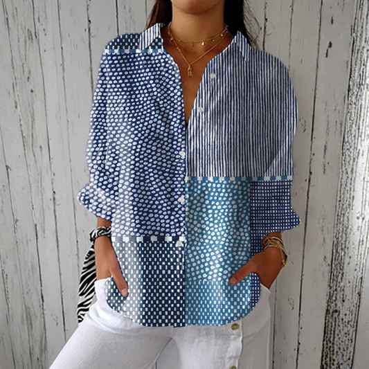Denise - Blusa con estampado de Mar