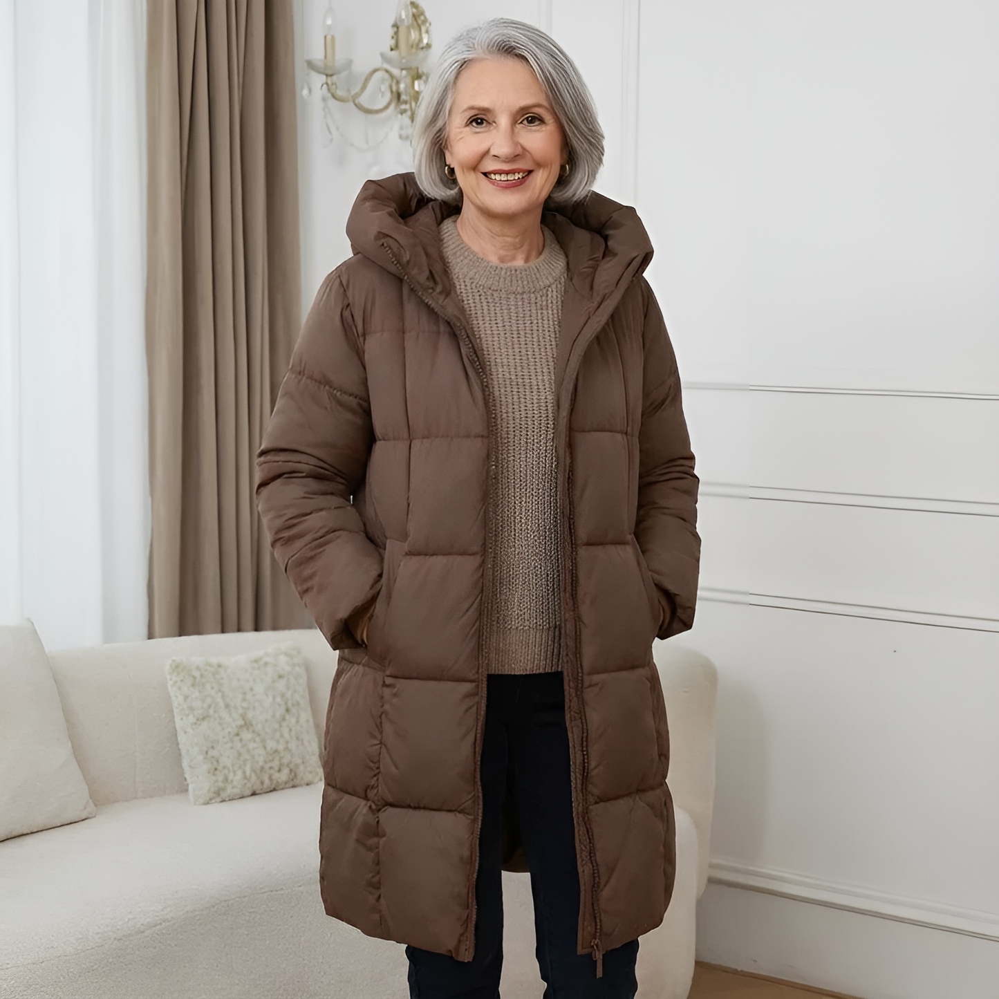 Eponina - Long Padded Jacket With Hood
