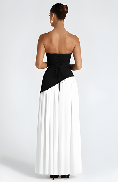 Annabel – Strapless Slit Maxi Dress