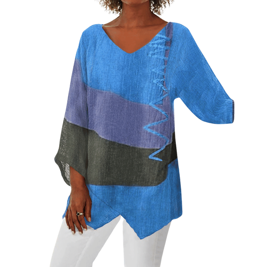 Ingrid - Lightweight Geometric Blouse