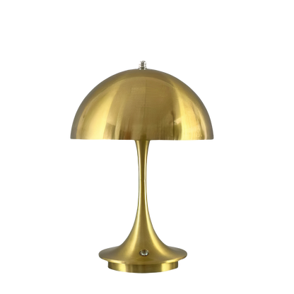 Pilz Tischlampe LED dimmbar Touch, Kabellose Tischleuchte