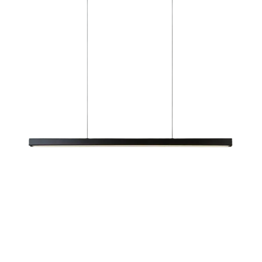 LED Hängelampe Esstisch Linear Schwarz, Pendelleuchte Dimmbar 120–200 cm