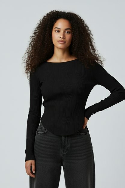 Long Sleeve Cropped Shirt