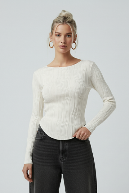 Long Sleeve Cropped Shirt