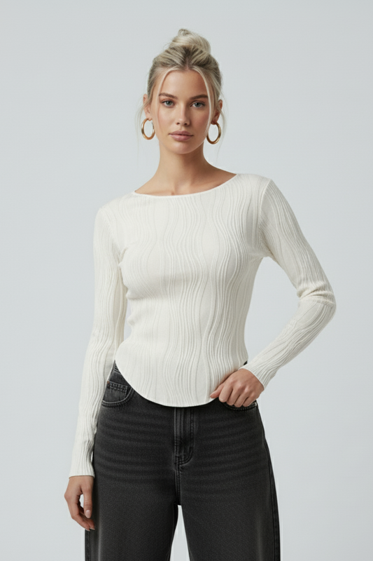 Long Sleeve Cropped Shirt