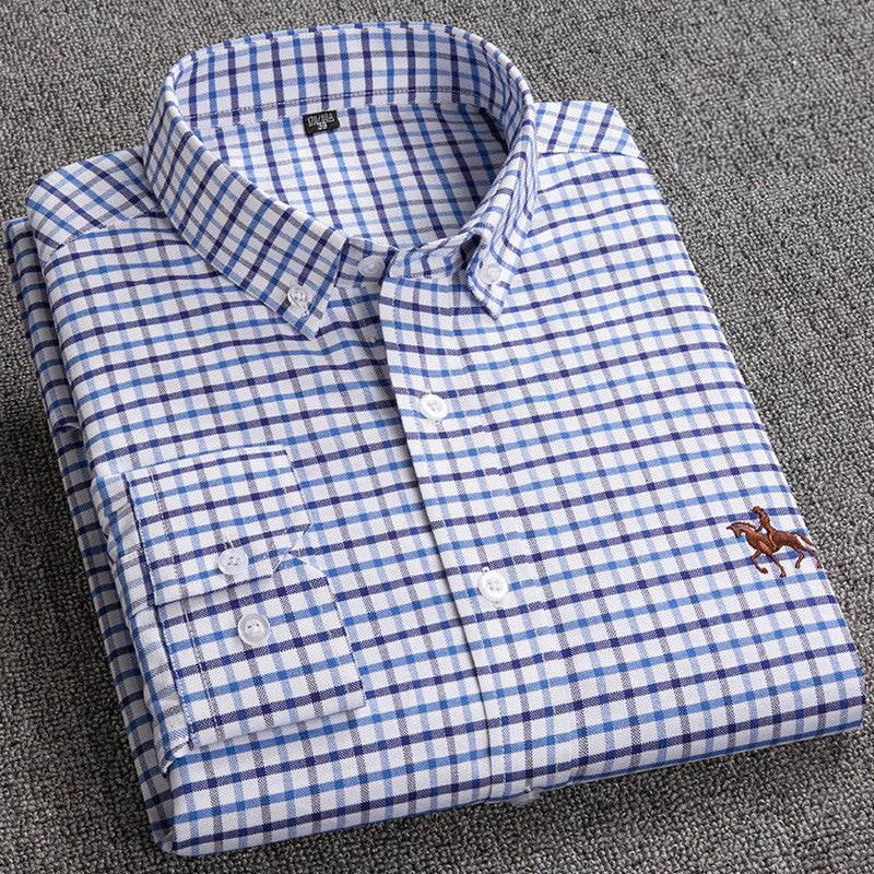 Brock | Men checkered Button-Down koszula