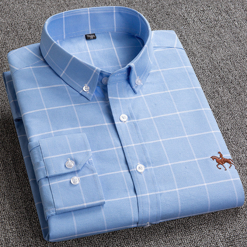 Brock | Men's Checkered Button-Down Shirt