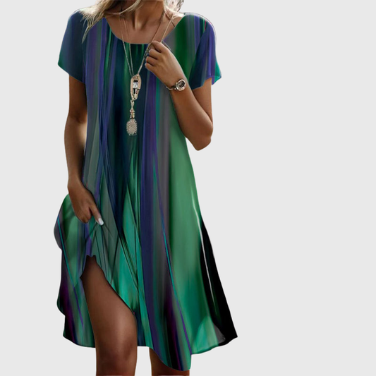 Kata™ | Laza boho stílusú színátmenetes ruha