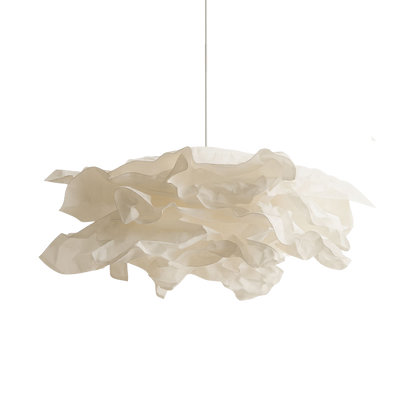 Papier Pendelleuchte rund, Hängeleuchte Papier weiß modern