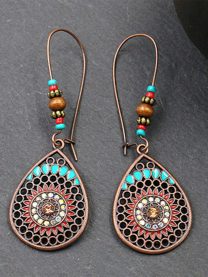 Oorbellen dames | Boho statement oorbellen druppelvorm