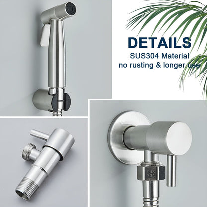 Bidet Douche Set RVS 304 Wandmontage Toilet Hygiëne Spray | Restfield
