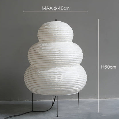 Zen Glow - Japaninspirerad Golvlampa Tillverkad av Rispapper