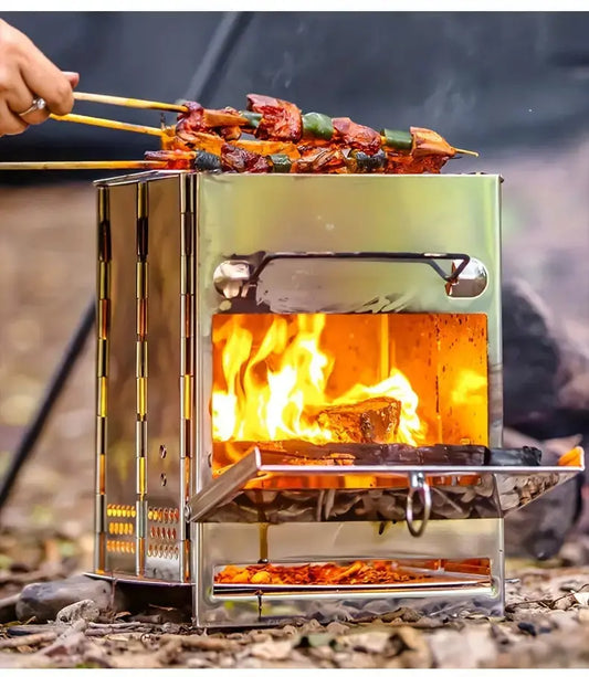Hajtható RVS Fatüzelésű Kályha - TrailFlame