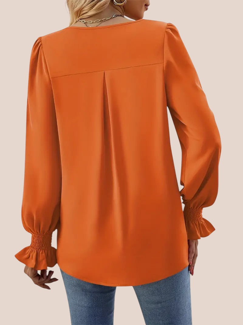 Mira - Blusa Elegante con Escote en V