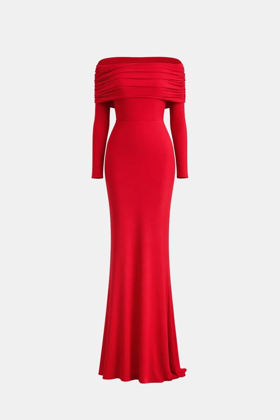 Orianna – Off-Shoulder Long Sleeve Long Dress