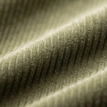 Overhemd heren | Corduroy look overhemd met borstzakken