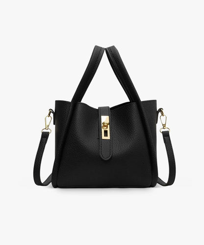Ailsa - Adjustable Strap Vegan Leather Bucket Bag