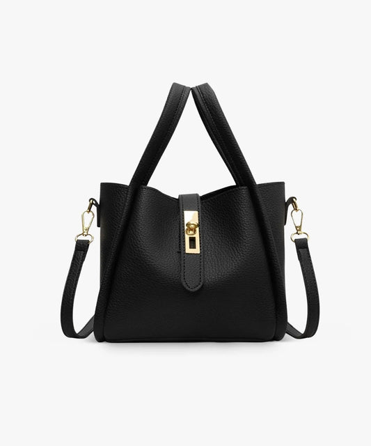 Ailsa - Adjustable Strap Vegan Leather Bucket Bag