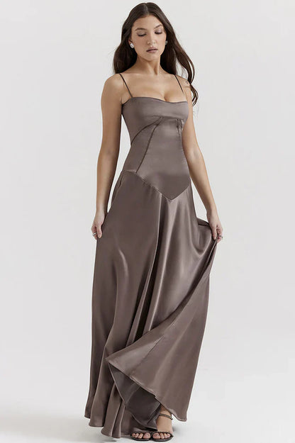 Cara | Lace-Up Back Maxi Dress