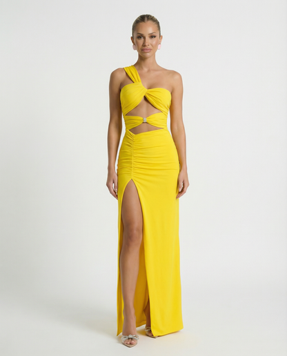 Edna | Maxi Dress with One Shoulder and Cut-Out Detail