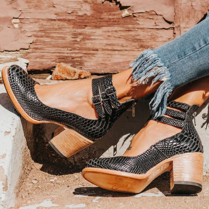 Vilorine™ Sandalias de tacón moderno con ajuste confortable