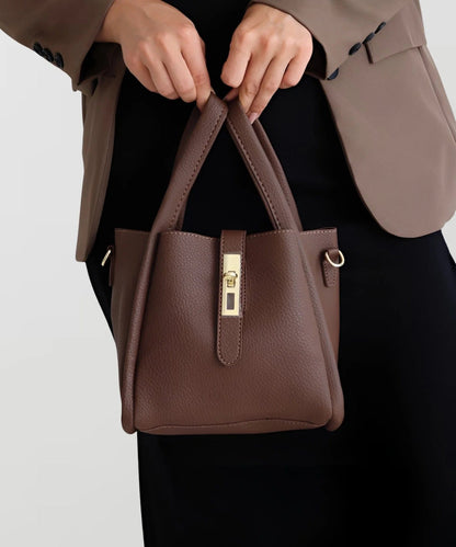 Ailsa - Adjustable Strap Vegan Leather Bucket Bag