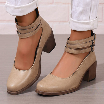 Vilorine™ Sandalias de tacón moderno con ajuste confortable