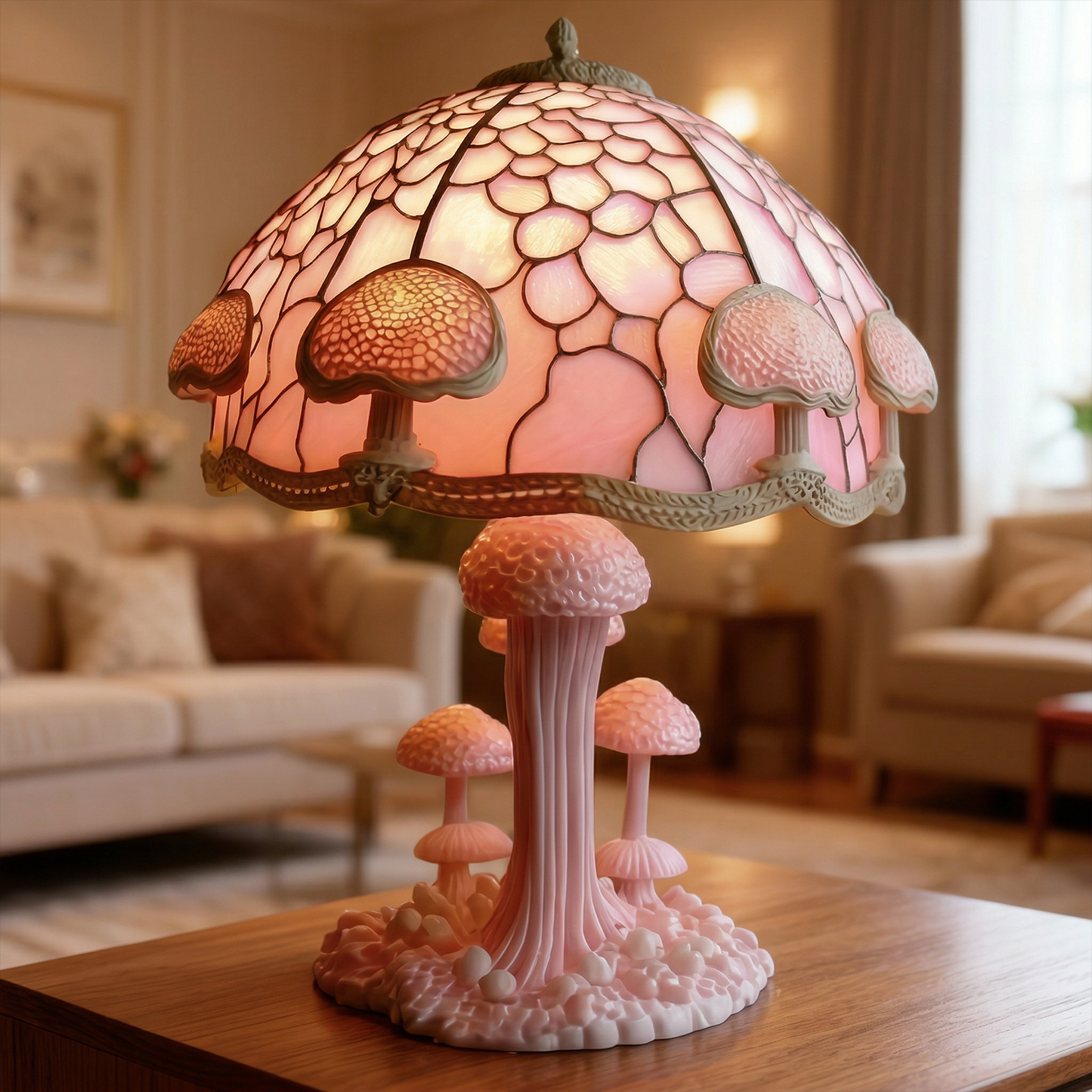 PINKGLOW | Lyserød bordlampe med blødt lys