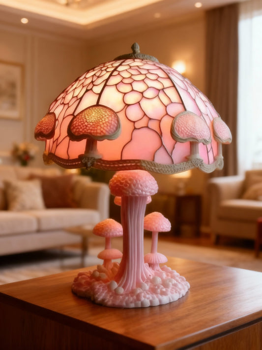 Lampe de Table Rose avec Lumière Douce