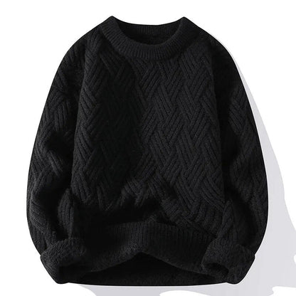 Textured Crewneck Sweater for Men - Image 2