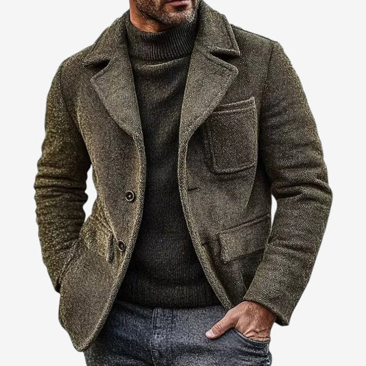 Grayson - Long sleeve jacket with button closure and pockets