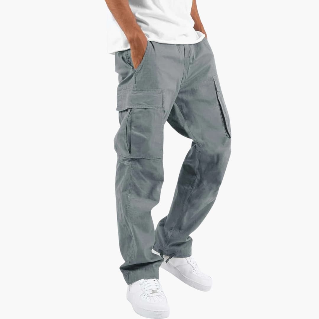 Carmelo – Herren Cargo Hose In Lockerer Passform Mit Mehreren Utility Taschen