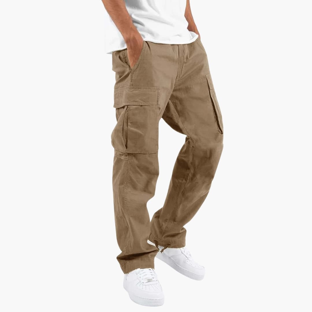 Carmelo – Herren Cargo Hose In Lockerer Passform Mit Mehreren Utility Taschen